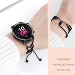 Cinturino di ricambio in metallo per bracciale universale Love da 22 mm, For Garmin Vivoactive 4