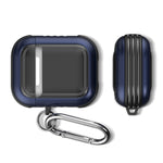 Auricolari wireless Custodia protettiva antiurto in TPU + PC con moschettone, For AirPods 1 / 2