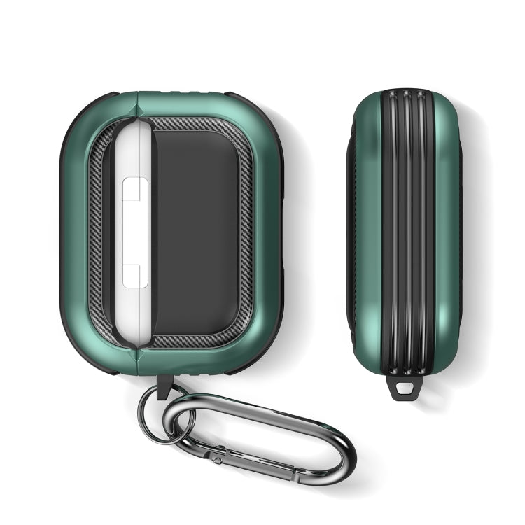 Auricolari wireless Custodia protettiva antiurto in TPU + PC con moschettone, For AirPods Pro