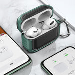 Auricolari wireless Custodia protettiva antiurto in TPU + PC con moschettone, For AirPods Pro