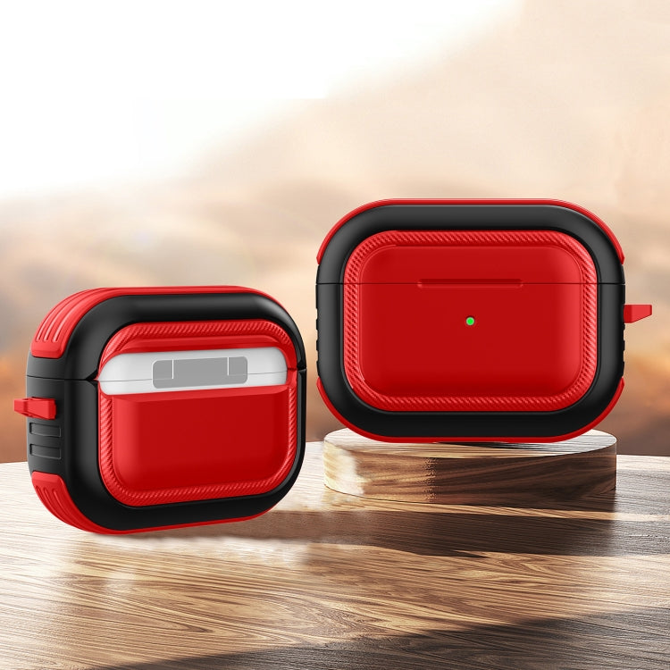 Auricolari wireless Custodia protettiva antiurto in TPU + PC con moschettone, For AirPods Pro