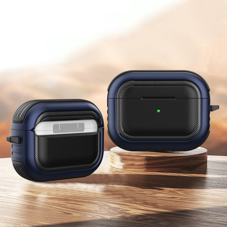 Auricolari wireless Custodia protettiva antiurto in TPU + PC con moschettone, For AirPods Pro
