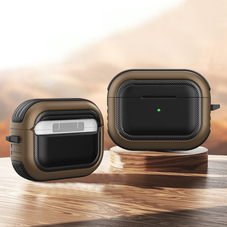 Auricolari wireless Custodia protettiva antiurto in TPU + PC con moschettone, For AirPods Pro