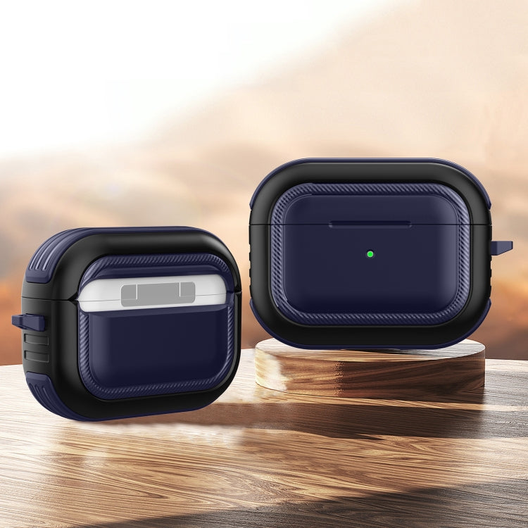 Auricolari wireless Custodia protettiva antiurto in TPU + PC con moschettone, For AirPods Pro