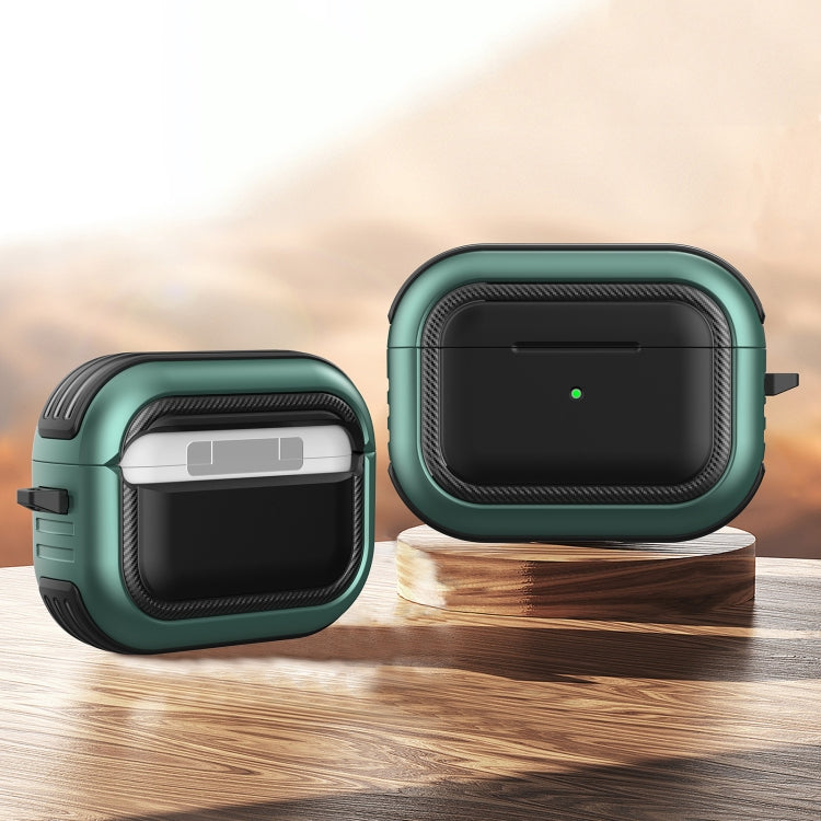 Auricolari wireless Custodia protettiva antiurto in TPU + PC con moschettone, For AirPods Pro
