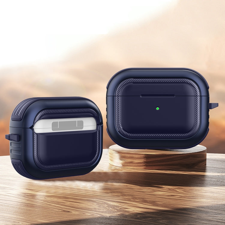 Auricolari wireless Custodia protettiva antiurto in TPU + PC con moschettone, For AirPods Pro