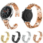 Cinturino di ricambio per catena in denim con diamanti a fila singola universale da 22 mm, For Garmin Vivoactive 4 / Venu 2