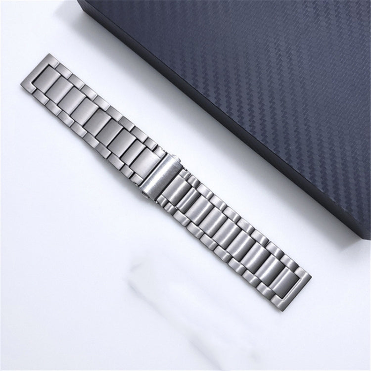Cinturino di ricambio con fibbia piatta a tre piante in lega di titanio universale da 22 mm, For Xiaomi Haylou RS3 / Suunto 9 Peak