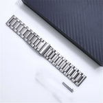 Cinturino di ricambio con fibbia piatta a tre piante in lega di titanio universale da 22 mm, For Xiaomi Haylou RS3 / Suunto 9 Peak