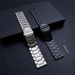 Cinturino di ricambio con fibbia piatta a tre piante in lega di titanio universale da 22 mm, For Xiaomi Haylou RS3 / Suunto 9 Peak