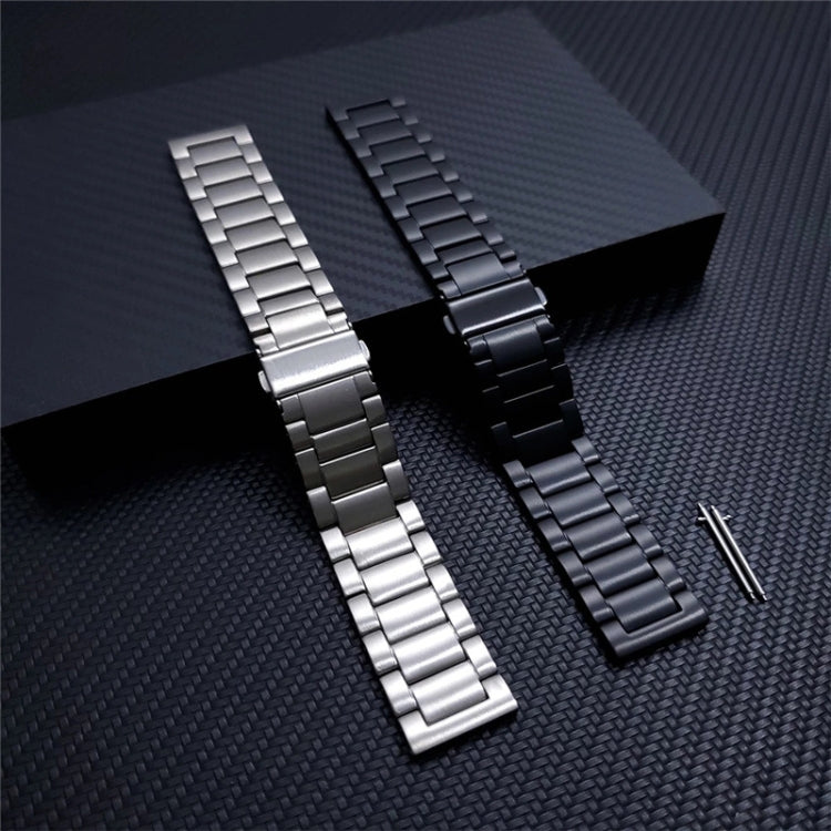 Cinturino di ricambio con fibbia piatta a tre piante in lega di titanio universale da 22 mm, For Xiaomi Haylou RS3 / Suunto 9 Peak