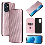 Struttura in fibra di carbonio Flip orizzontale magnetico Custodia in pelle TPU + PC + PU con slot per schede, For OPPO Reno6 4G, For Motorola Edge (2021), For Motorola Moto G60S