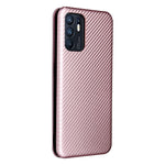 Struttura in fibra di carbonio Flip orizzontale magnetico Custodia in pelle TPU + PC + PU con slot per schede, For OPPO Reno6 4G, For Motorola Edge (2021), For Motorola Moto G60S