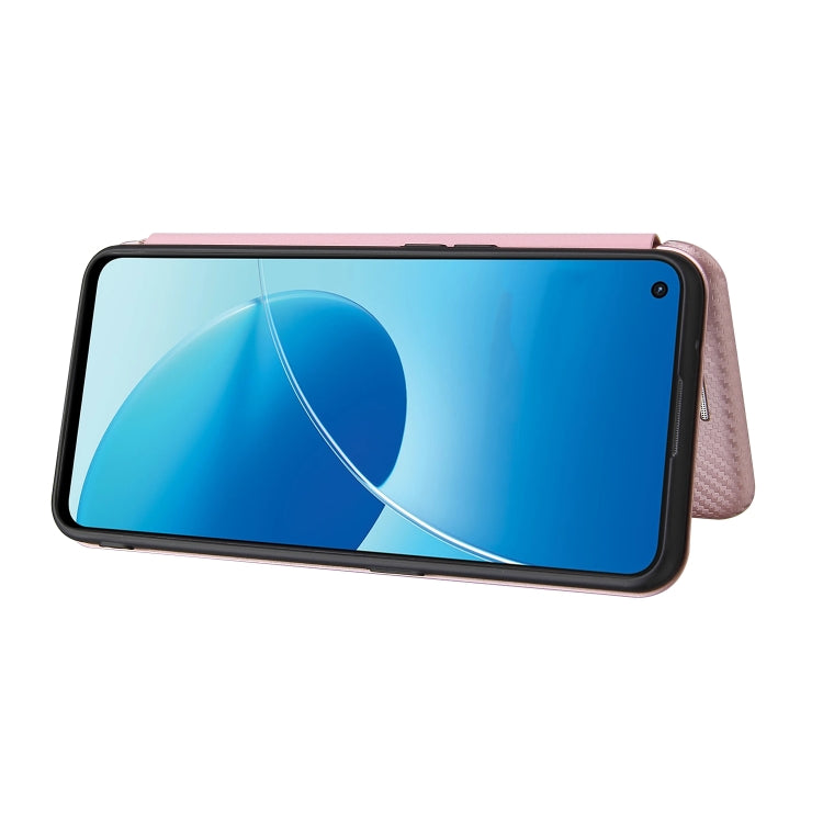 Struttura in fibra di carbonio Flip orizzontale magnetico Custodia in pelle TPU + PC + PU con slot per schede, For OPPO Reno6 4G, For Motorola Edge (2021), For Motorola Moto G60S
