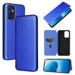 Struttura in fibra di carbonio Flip orizzontale magnetico Custodia in pelle TPU + PC + PU con slot per schede, For OPPO Reno6 4G, For Motorola Edge (2021), For Motorola Moto G60S