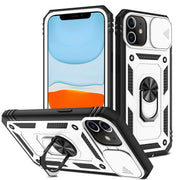 Cover per fotocamera scorrevole Custodia protettiva in TPU + PC con supporto girevole a 360 gradi e slot per schede, For iPhone 12 mini, For iPhone 12 / 12 Pro, For iPhone 12 Pro Max, For iPhone 11