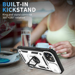Cover scorrevole TPU e PC con supporto 360° per iPhone 12 Pro Max