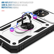 Cover per fotocamera scorrevole Custodia protettiva in TPU + PC con supporto girevole a 360 gradi e slot per schede, For iPhone 12 mini, For iPhone 12 / 12 Pro, For iPhone 12 Pro Max, For iPhone 11