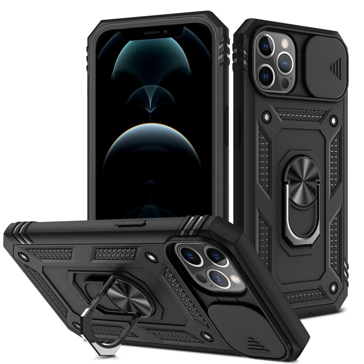 Cover scorrevole TPU e PC con supporto 360° per iPhone 12 Pro Max