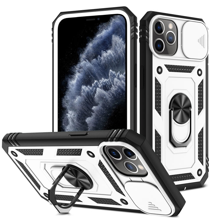 Cover per fotocamera scorrevole Custodia protettiva in TPU + PC con supporto girevole a 360 gradi e slot per schede, For iPhone 11 Pro, For iPhone 11 Pro Max
