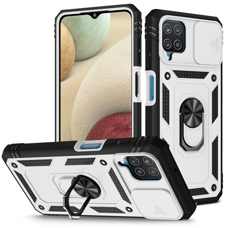 Cover per fotocamera scorrevole Custodia protettiva in TPU + PC con supporto girevole a 360 gradi e slot per schede, For Samsung Galaxy A12, For Samsung Galaxy A32 5G, For Samsung Galaxy A52, For Samsung Galaxy S20 FE, For Samsung Galaxy S21 5G