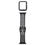 Cinturino di ricambio in silicone + custodia protettiva con set di protezioni per lo schermo per la serie Apple Watch, For Apple Watch Series 6 / 5 / 4 / Watch SE 40mm