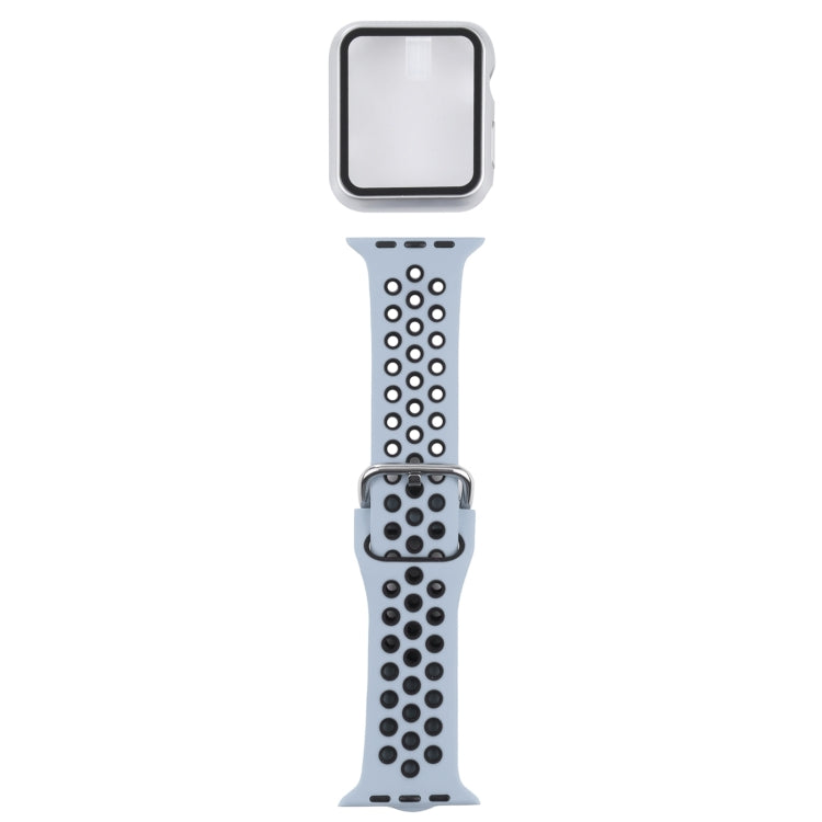 Cinturino di ricambio in silicone + custodia protettiva con set di protezioni per lo schermo per la serie Apple Watch, For Apple Watch Series 6 / 5 / 4 / Watch SE 40mm
