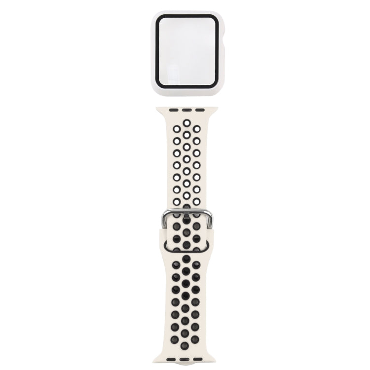 Cinturino di ricambio in silicone + custodia protettiva con set di protezioni per lo schermo per la serie Apple Watch, For Apple Watch Series 6 / 5 / 4 / Watch SE 40mm