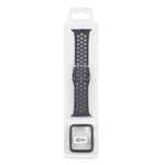 Cinturino di ricambio in silicone + custodia protettiva con set di protezioni per lo schermo per la serie Apple Watch, 3 & 2 & 1 42mm