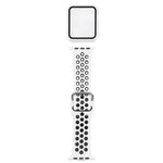 Cinturino di ricambio in silicone + custodia protettiva con set di protezioni per lo schermo per la serie Apple Watch, 3 & 2 & 1 42mm