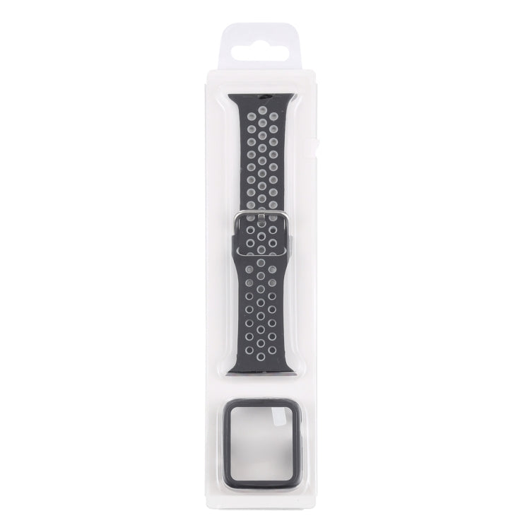 Cinturino di ricambio in silicone + custodia protettiva con set di protezioni per lo schermo per la serie Apple Watch, For Apple Watch Series 6 / 5 / 4 / Watch SE 44mm