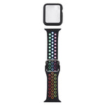 Cinturino di ricambio in silicone + custodia protettiva con set di protezioni per lo schermo per la serie Apple Watch, For Apple Watch Series 6 / 5 / 4 / Watch SE 44mm