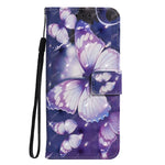 Custodia portafoglio in pelle flip con motivo 3D per iPhone 13