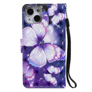 Custodia in pelle flip orizzontale con motivo dipinto 3D con supporto, slot per schede e portafoglio, For iPhone 13, For iPhone 13 Mini, For iPhone 13 Pro, For iPhone 13 Pro Max