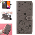 Custodia portafoglio in pelle con slot carte per iPhone 13