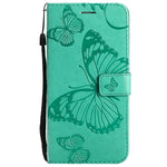 Custodia portafoglio in pelle con farfalla per iPhone 13 Pro Max