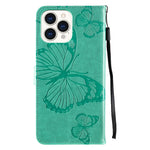 Custodia portafoglio in pelle con farfalla per iPhone 13 Pro Max