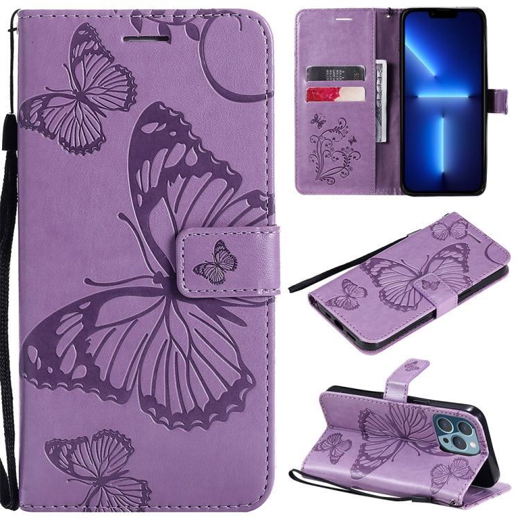 Custodia portafoglio in pelle con farfalla per iPhone 13 Pro Max