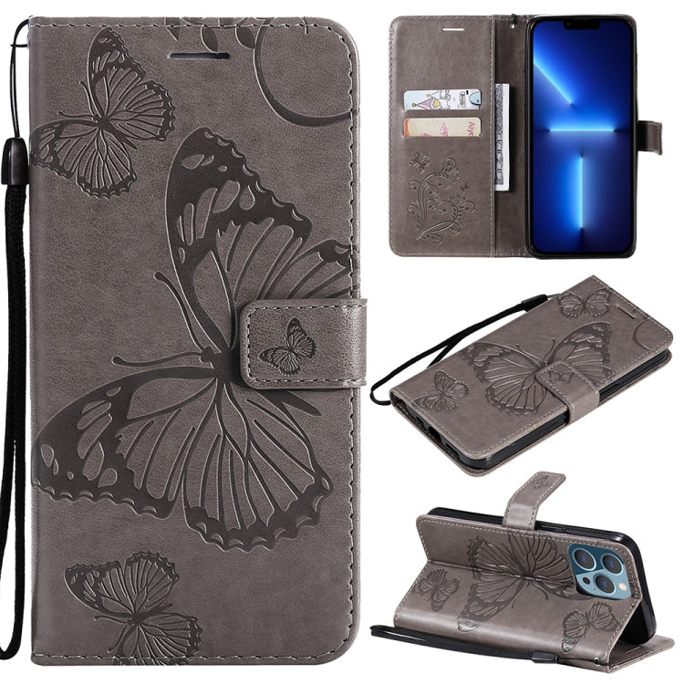 Custodia portafoglio in pelle con farfalla per iPhone 13 Pro Max