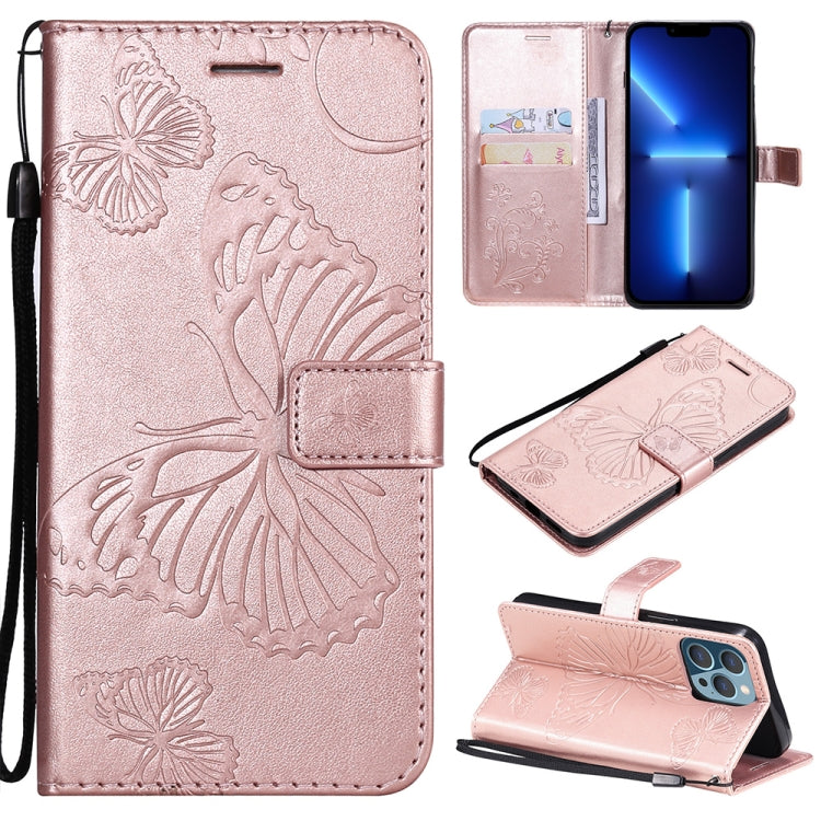 Custodia portafoglio in pelle con farfalla per iPhone 13 Pro Max