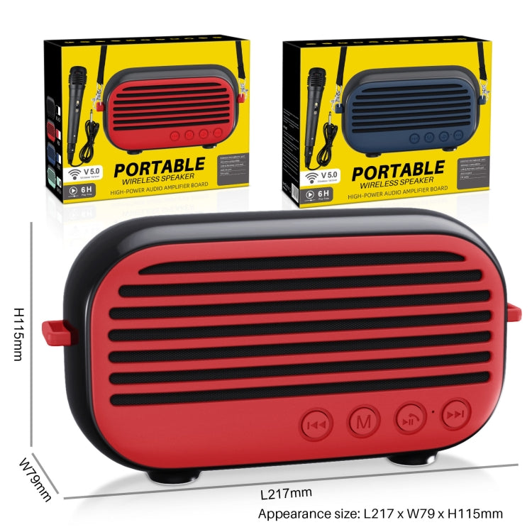 Altoparlante Bluetooth portatile Rixing NR-3000M 10W con microfon