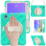 Custodia in silicone con supporto e tracolla per iPad mini 6
