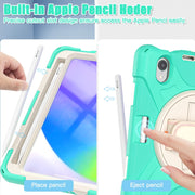 Custodia protettiva in silicone + PC con supporto e tracolla, For iPad mini 6 / mini 2024