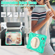 Custodia protettiva in silicone + PC con supporto e tracolla, For iPad mini 6 / mini 2024