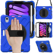Custodia protettiva in silicone + PC con supporto e tracolla, For iPad mini 6 / mini 2024