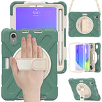 Custodia in silicone con supporto e tracolla per iPad mini 6