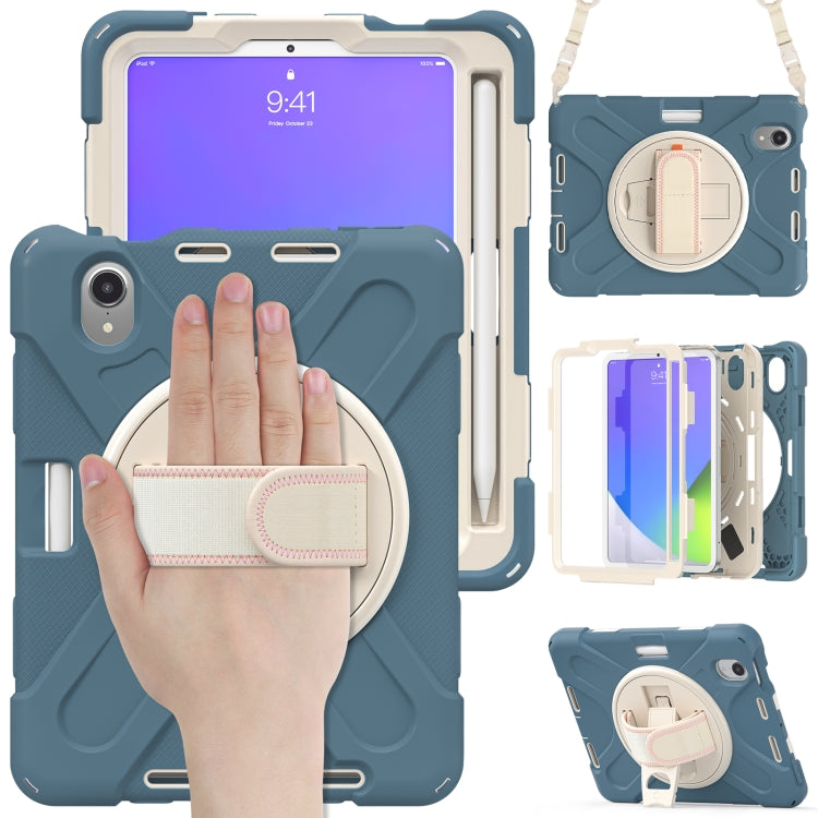 Custodia in silicone con supporto e tracolla per iPad mini 6