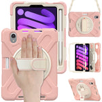 Custodia in silicone con supporto e tracolla per iPad mini 6