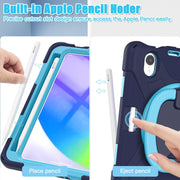 Custodia protettiva in silicone + PC con supporto e tracolla, For iPad mini 6 / mini 2024, For iPad mini 6