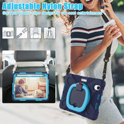 Custodia protettiva in silicone + PC con supporto e tracolla, For iPad mini 6 / mini 2024, For iPad mini 6